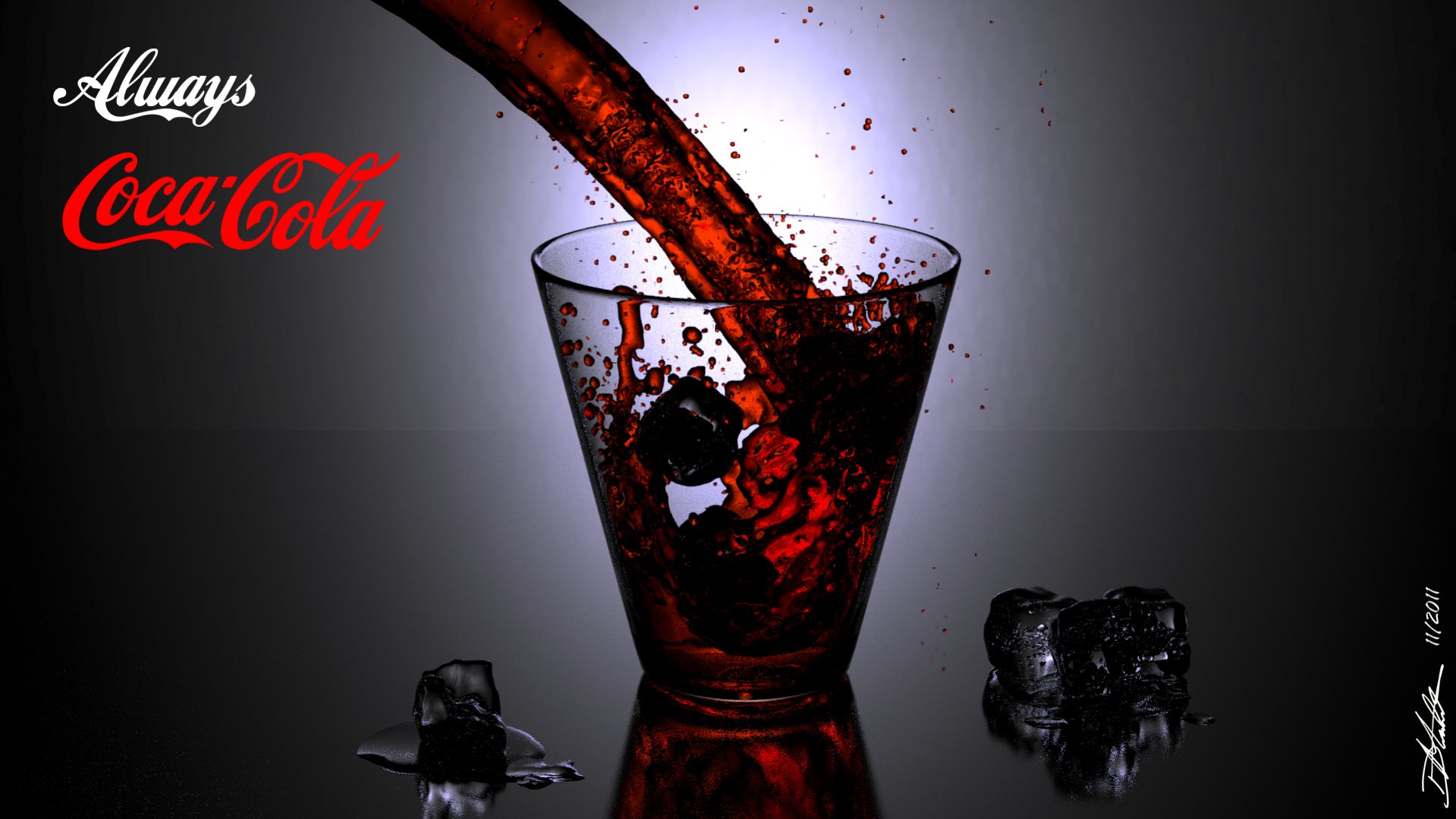 Coca Cola со льдом