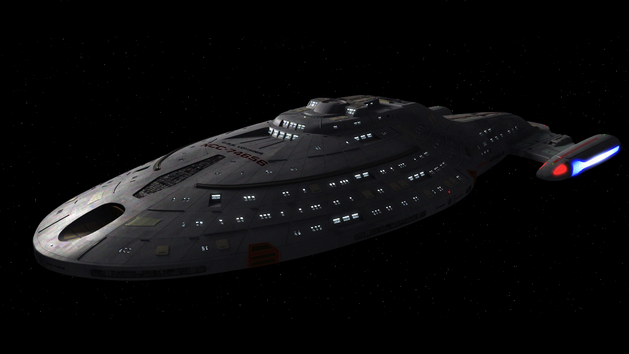 USS Voyager in Maya — Scifi-Meshes.com